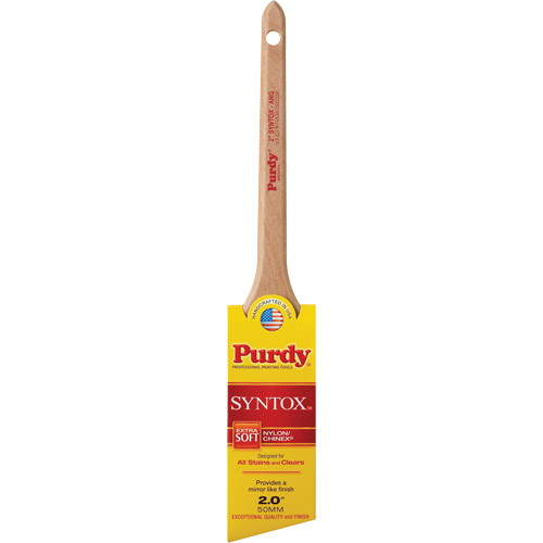 Pinceau &agrave; angle Syntox, Synth&eacute;tique, Manche Bois, Largeur de 2" Meunier Outillage Industriel