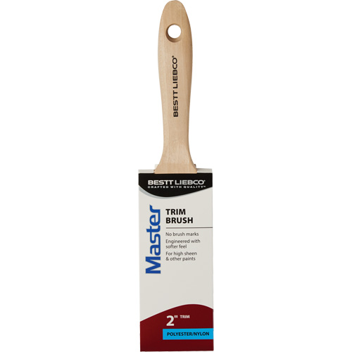 Pinceau pour garnitures Master, Poly/nylon, Manche Bois, Largeur de 2" Meunier Outillage Industriel