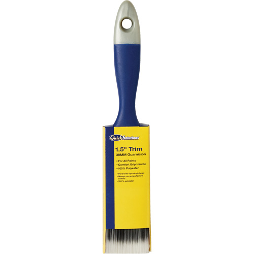 Quick Solutions Trim Brush, Polyester, Plastic Handle, 1-1/2" Width Meunier Outillage Industriel