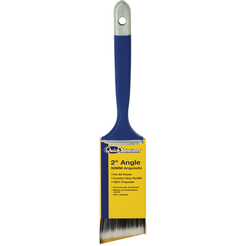 Pinceau &agrave; angle Quick Solutions, Polyester, Manche Plastique, Largeur de 2" Meunier Outillage Industriel