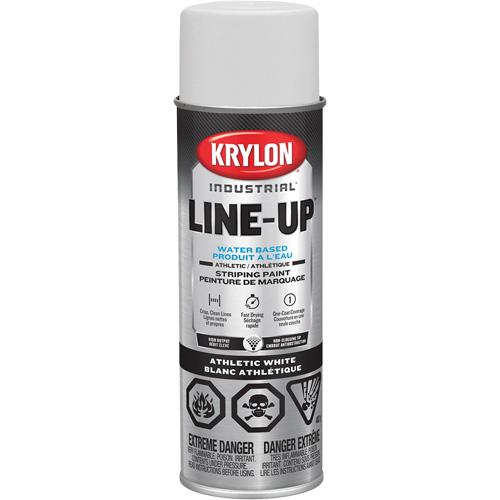 Industrial LINE-UP Athletic Field Striping Aerosol Paint, White, 18 oz., Aerosol Can Meunier Outillage Industriel