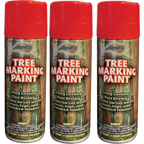 Aervoe 690 Fluorescent Tree Marking Paint, Fluorescent Red, 16 oz. Meunier Outillage Industriel