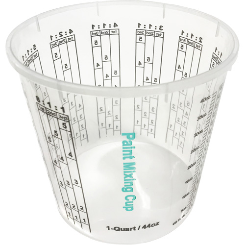 Plastic Paint Mixing Cup, 1.25 Litres Meunier Outillage Industriel