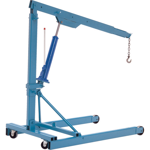 Portable Floor Cranes, 8' Lift, 2000 lbs. (1 tons), 82-1/2" Arm, 69-1/4" H Meunier Outillage Industriel