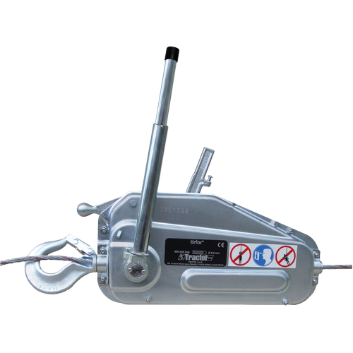 Tirfor&reg; Wire Rope Hoist - TU17, 5/16" Wire Diameter, 2000 lbs. (1 tons) Capacity Meunier Outillage Industriel