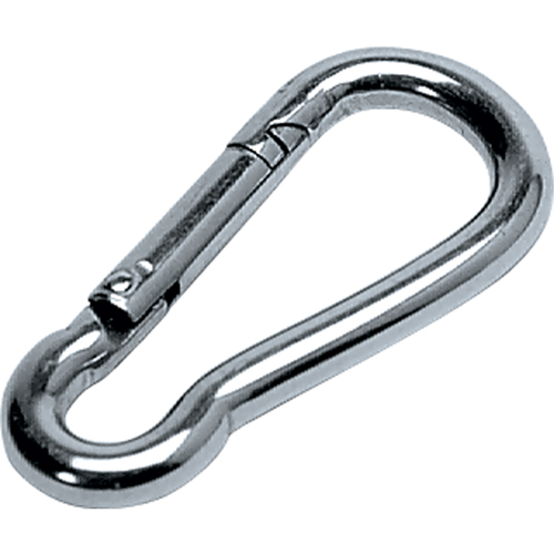 Zinc Plated Snap Hook, 770 lbs. (0.385 tons) Working Load Limit, 3/8" Size, 5/8" Eye Meunier Outillage Industriel