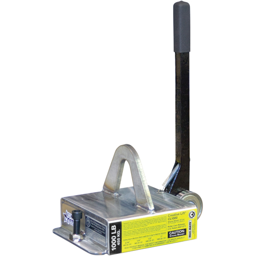 Creative Lift&reg; Magnets, 1000 lbs. (0.5 tons) Holding Cap., 10-3/4" L x 7-1/4" W x 6-3/4" H Meunier Outillage Industriel