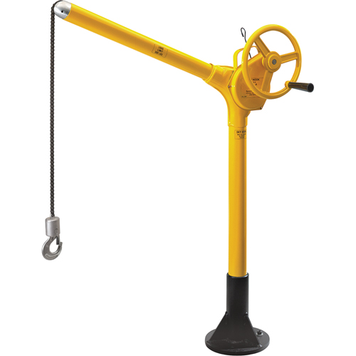 Tall Industrial Lifting Device with Bolt-Down Base, 500 lbs. (0.25 tons) Capacity Meunier Outillage Industriel