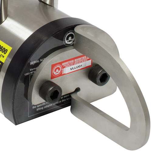 Vertical Lift Lug Adaptor For Versalift Magnets, 1200 lbs. (0.6 tons) Holding Cap., 3" L x 3" W x 3" H Meunier Outillage Industriel