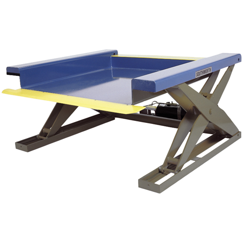 Hydraulic Floor-Height Scissor Lift Tables, Steel, 2000 lbs. Capacity Meunier Outillage Industriel