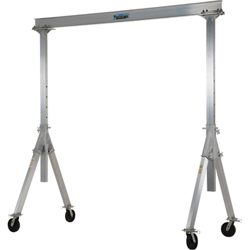 Grue mobile ajustable en aluminium, 10' lo, Capacit&eacute; 2000 lb (1 tonne) Meunier Outillage Industriel