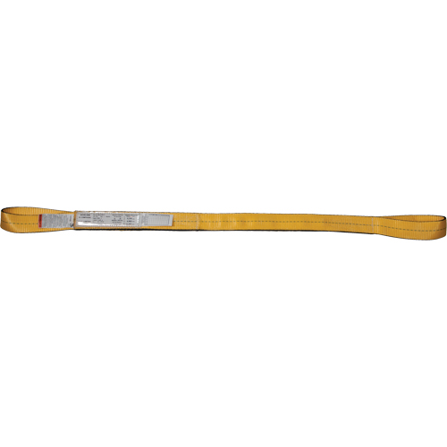 Nylon Slings, Single Ply, Double Eye, Type 3, 4" W x 3' L, 6200 lbs. Vertical Load Limit Meunier Outillage Industriel