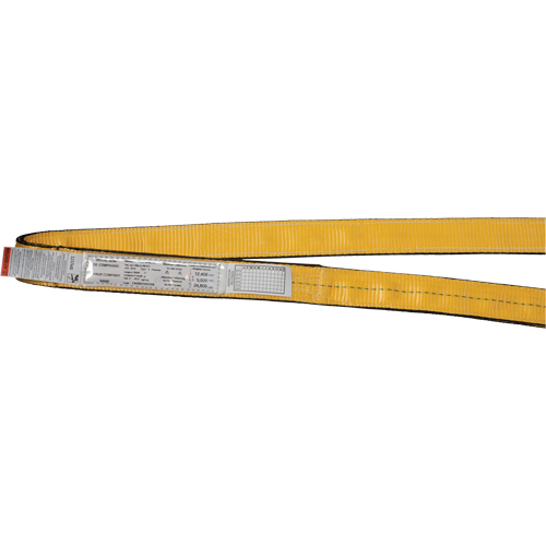 &eacute;lingues de levage en nylon, Pli Double, Sans fin, Type 5, 1" la x 3' lo, Limite de charge verticale 6200 lb Meunier Outillage Industriel