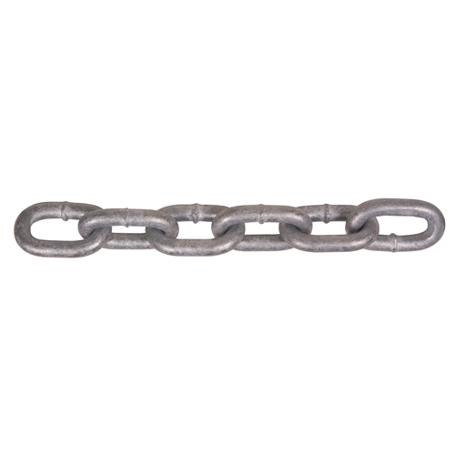 Chaînes galvanis&eacute;es par immersion &agrave; chaud, Acier au carbone, 5/8" x 150' (45,7 m) l, Calibre 30, Charge d'utilisation 6900 lb (3,45 tonnes) Meunier Outillage Industriel