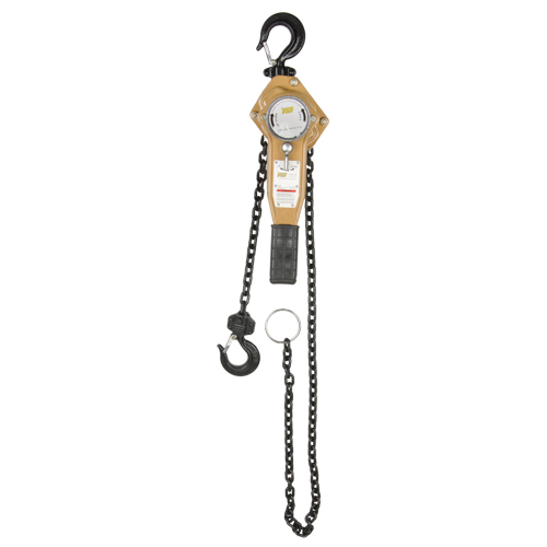 Heavy Duty Gold Series Lever Chain Hoist, 5' Lift, 1500 lbs. (0.75 tons) Capacity, Alloy Steel Chain Meunier Outillage Industriel