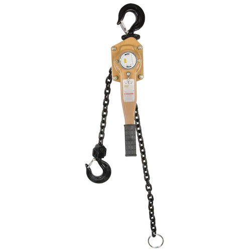 Heavy Duty Gold Series Lever Chain Hoist, 10' Lift, 12000 lbs. (6 tons) Capacity, Alloy Steel Chain Meunier Outillage Industriel