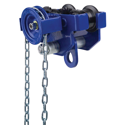 Geared Trolley, 2000 lbs. (1 tons) Capacity, 2-13/32" - 5" Meunier Outillage Industriel