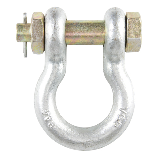Bolt Type Anchor Shackle, 1/4", Bolt Type, Hot Dip Galvanized Meunier Outillage Industriel