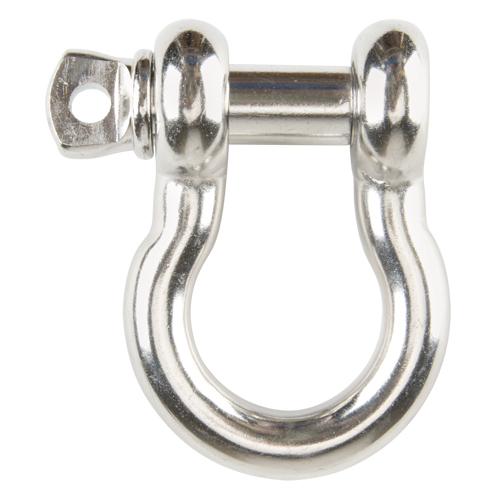 Screw Pin Anchor Shackle, 3/16", Screw Pin, Stainless Steel Meunier Outillage Industriel