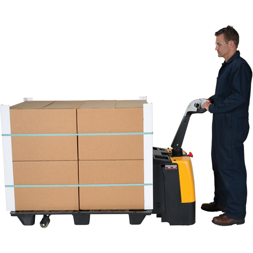 Fully Powered Electric Pallet Truck, 3000 lbs. Cap., 47" L x 25" W Meunier Outillage Industriel