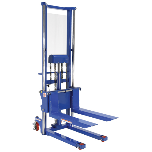 Gerbeur Hefti-Lift, M&eacute;canisme Pompe au pied, Capacit&eacute; de 1500 lb, Levage max de 63" Meunier Outillage Industriel