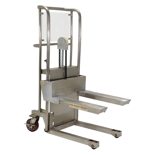 Gerbeur Hefti-Lift, M&eacute;canisme Pompe au pied, Capacit&eacute; de 450 lb, Levage max de 45-5/8" Meunier Outillage Industriel