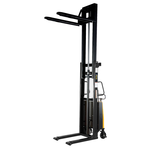 Fork Lift Stacker, Electric Operated, 2000 lbs. Capacity, 118" Max Lift Meunier Outillage Industriel