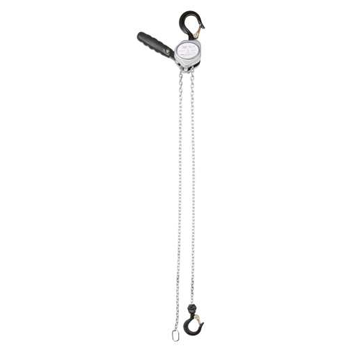 Mini Lever Hoist, 5' Lift, 500 lbs. (0.25 tons) Capacity, Zinc Plated Chain Meunier Outillage Industriel