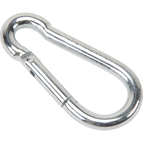 Zinc Plated Snap Hook, 500 lbs (0.25 tons) Working Load Limit, 5/16" Size, 1/2" Eye Meunier Outillage Industriel
