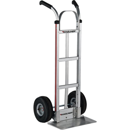 Knocked Down Hand Truck, Dual Handle, Aluminum, 48" Height, 500 lbs. Capacity Meunier Outillage Industriel