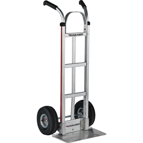 Knocked Down Hand Truck, Dual Handle, Aluminum, 48" Height, 500 lbs. Capacity Meunier Outillage Industriel