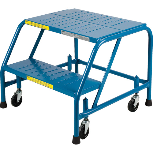 CSA-Certified Rolling Step Ladder, 2 Steps, 22" Step Width, 19" Platform Height, Steel Meunier Outillage Industriel