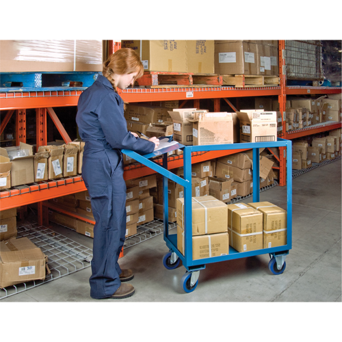 Order Picking Carts, 36" H x 18" W x 46" D, 2 Shelves, 1200 lbs. Capacity Meunier Outillage Industriel