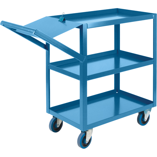 Order Picking Carts, 36" H x 18" W x 46" D, 3 Shelves, 1200 lbs. Capacity Meunier Outillage Industriel