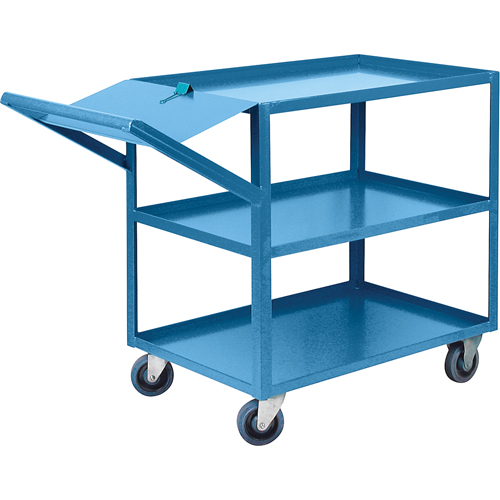 Order Picking Carts, 36" H x 24" W x 52" D, 3 Shelves, 1200 lbs. Capacity Meunier Outillage Industriel
