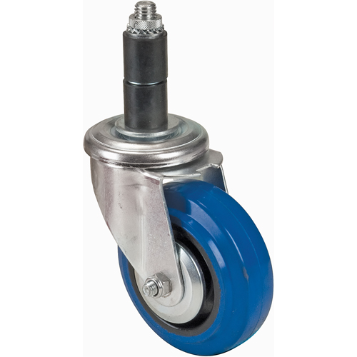 Rubber Stem Caster, Swivel, 4" (101.6 mm) Dia. Meunier Outillage Industriel