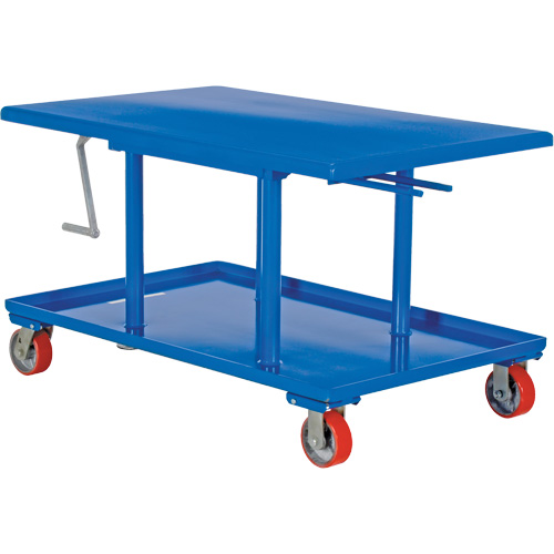 Table &eacute;l&eacute;vatrice &agrave; montant, 42" lo x 30" la, Acier, Capacit&eacute; 2000 lb Meunier Outillage Industriel