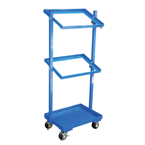 Chariot &agrave; cueillette, Acier, 30-11/16" la x 19-1/4" p, 3 tablettes, Capacit&eacute; 300 lb Meunier Outillage Industriel