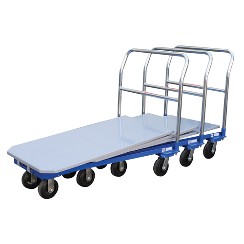 Platform Cart, 48" L x 24" W, 1500 lbs. Capacity, Mold-on Rubber Casters Meunier Outillage Industriel