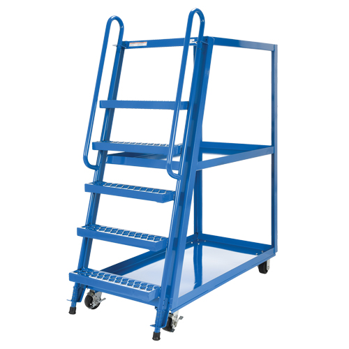 Chariot &agrave; cueillette, Acier, 27-7/8" la x 56-1/8" p, 3 tablettes, Capacit&eacute; 1000 lb Meunier Outillage Industriel