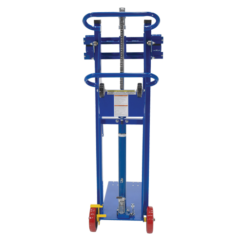 Empileur &agrave; plateforme, M&eacute;canisme Pompe au pied, Capacit&eacute; de 750 lb, Levage max de 52" Meunier Outillage Industriel