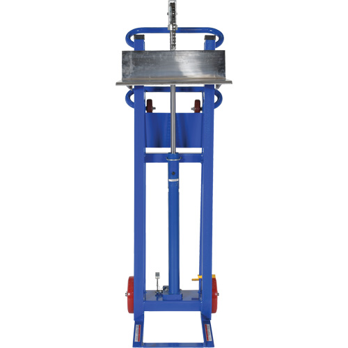 Gerbeur &agrave; plateforme hydraulique, M&eacute;canisme Pompe au pied, Capacit&eacute; de 750 lb, Levage max de 52" Meunier Outillage Industriel