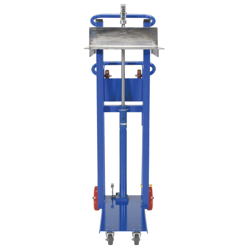 Gerbeur &agrave; plateforme hydraulique, M&eacute;canisme Pompe au pied, Capacit&eacute; de 750 lb, Levage max de 52" Meunier Outillage Industriel
