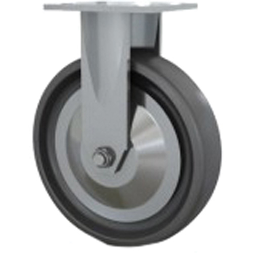 Roulette robuste, Fixe, 8" (203,2 mm), Elastom&egrave;re dur, 1000 lb (453,6 kg) Meunier Outillage Industriel