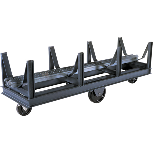 Bar Cradle Truck, 96" L x 28" W x 29" H, 10000 lbs. Capacity, Phenolic Wheels Meunier Outillage Industriel