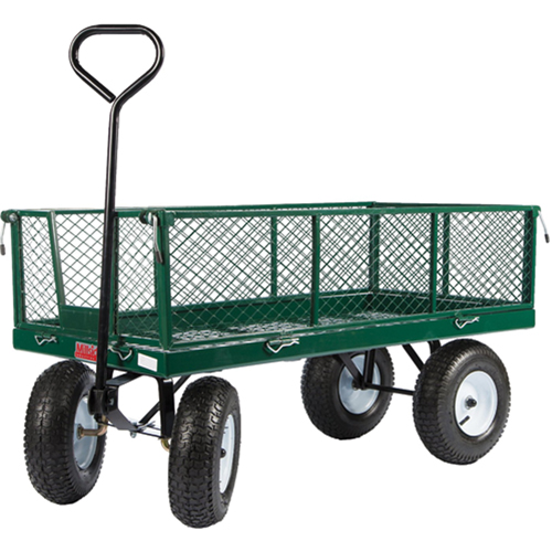 Chariots a/c&ocirc;t&eacute;s rabattables, 24" la x 48" la x Capacit&eacute; 800 lb Meunier Outillage Industriel