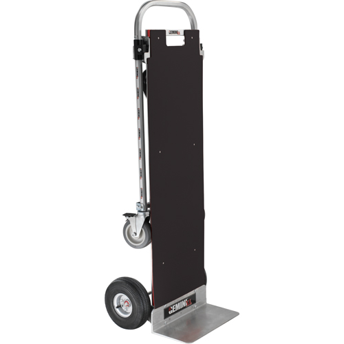 Diables transformables Gemini XL, Aluminium, Capacit&eacute; 1250 lb Meunier Outillage Industriel