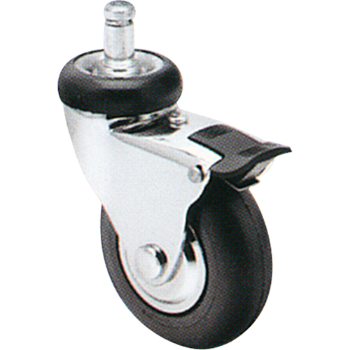 Comfort Roll Caster, Swivel with Brake, 2" (51 mm) Dia., 125 lbs. (57 kg.) Capacity Meunier Outillage Industriel