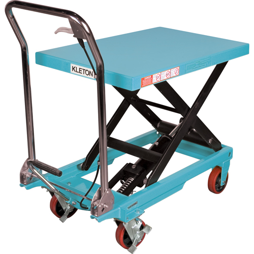 Heavy-Duty Hydraulic Scissor Lift Table, 32" L x 19-3/4" W, Steel, 660 lbs. Capacity Meunier Outillage Industriel