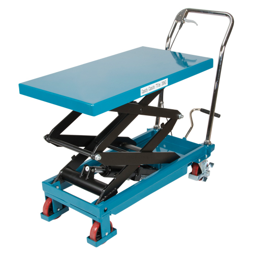 Heavy-Duty Hydraulic Scissor Lift Table, 35-3/4" L x 19-3/4" W, Steel, 770 lbs. Capacity Meunier Outillage Industriel